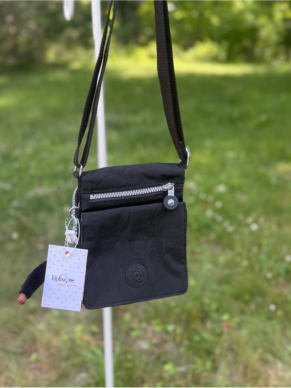NWT Kipling New Eldorado Black Crossbody w/ Davina Monkey